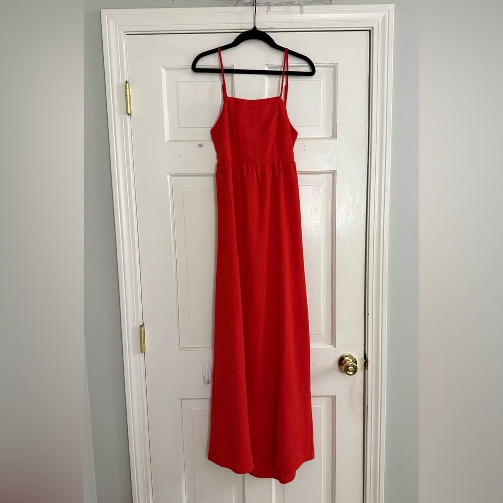 Elegant Red Maxi Dress